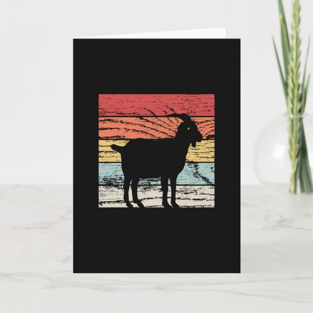 Cartão Caprino Retro (Frente)