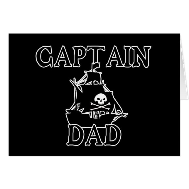 Cartão Captain Dad (Frente Horizontal)