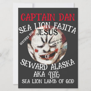 CARTÃO CAPTAIN DAN SEA LION FAJITA JESUS SEWARD ALASKA AK