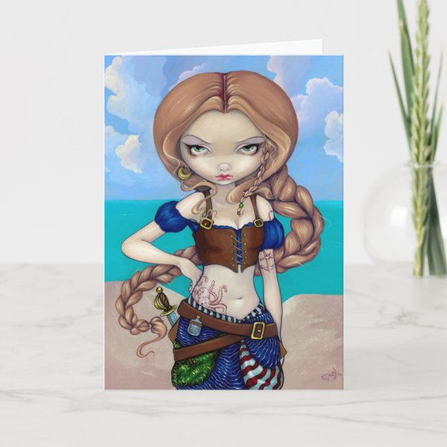 Cartão "Captain Molly Morgan" Greeting Card (Frente)