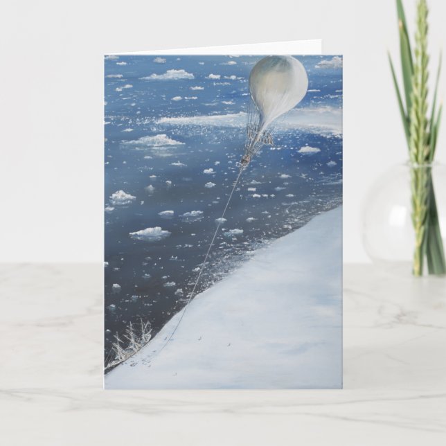 Cartão Captain Scott Antarctica's first Aeronaut. 4th (Frente)