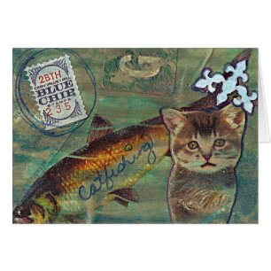 Cartão Captura de chicote azul