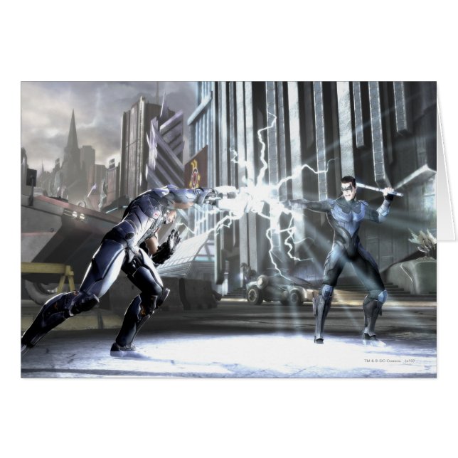 Cartão Captura de tela: Cyborg vs Nightwing 4 (Frente Horizontal)