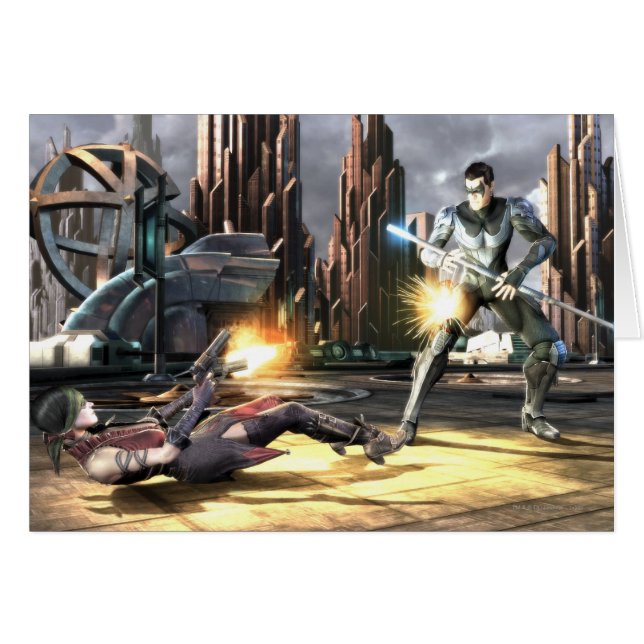 Cartão Captura de tela: Harley vs Nightwing (Frente Horizontal)