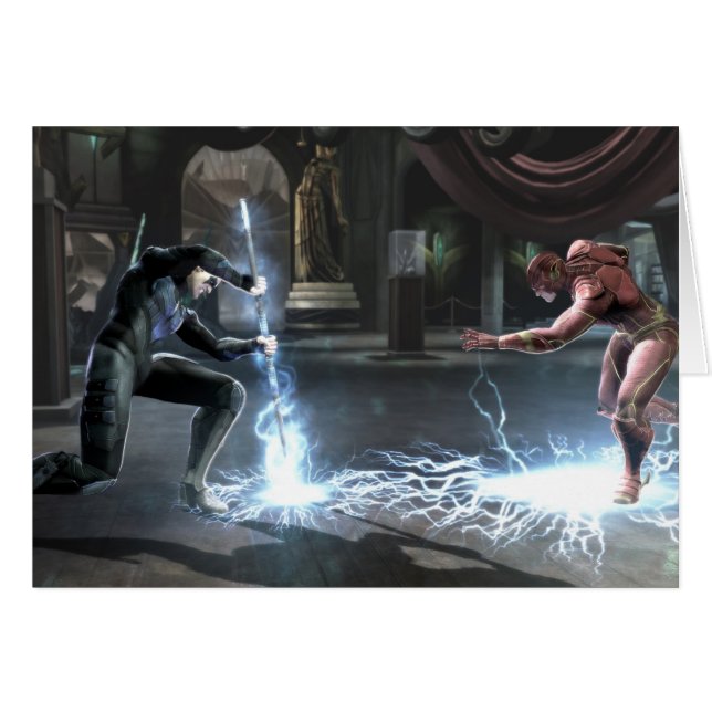 Cartão Captura de tela: Noite vs Flash (Frente Horizontal)