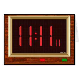 Cartão Captura Ya do pulso de disparo do 11:11 "mais