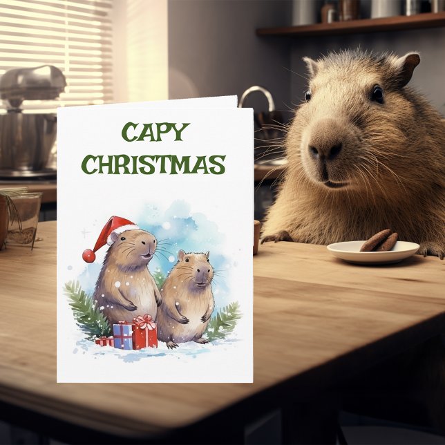 Cartão Capy de Natal Capy (Criador carregado)