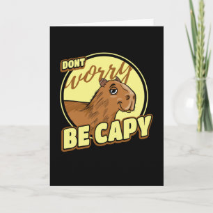 Cartão Capybara Retro Capibara