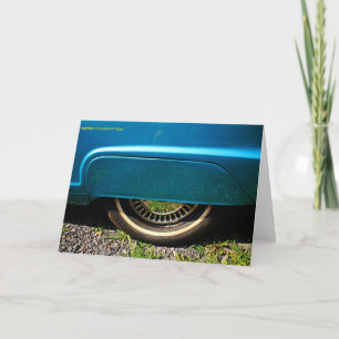 Cartão Car tire greeting cards