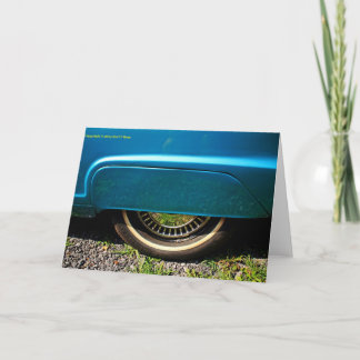 Cartão Car tire greeting cards