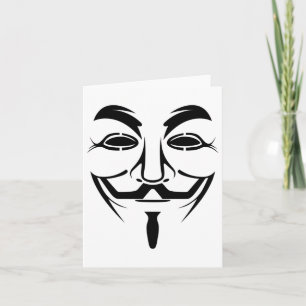 Cartão Cara Anônimo Fawkes Mask Shirt Halloween Ide