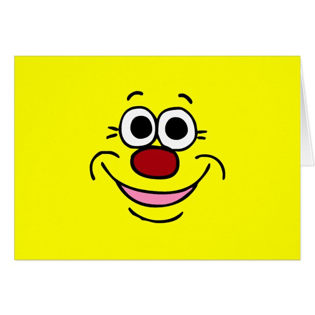 Cartão Cara calma Grumpey (Frente horizontal)