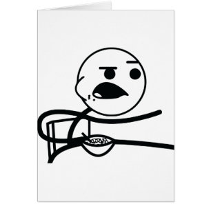 Cartão Cara do cereal