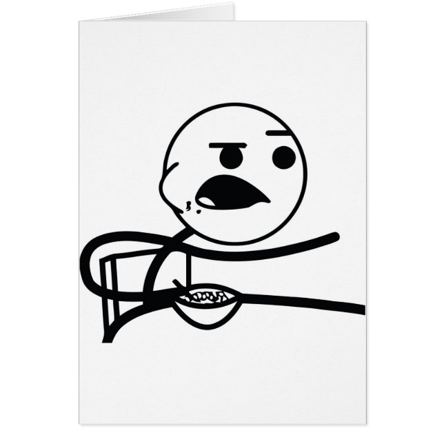 Cartão Cara do cereal (Frente)