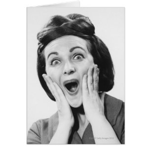 Cartão Cara do fazer da mulher