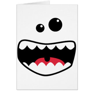 Cartão Cara do monstro