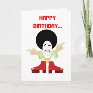 Cartão Cara dos anos 70,