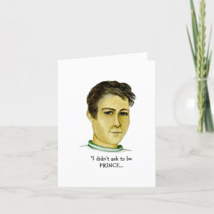 Cartão Cara engraçada se a Coroa Ajustado