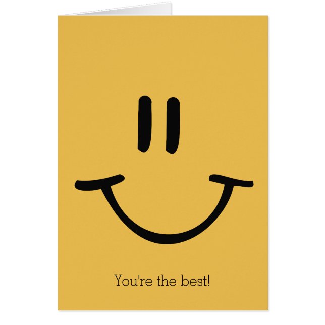 Cartão Cara feliz (Frente)