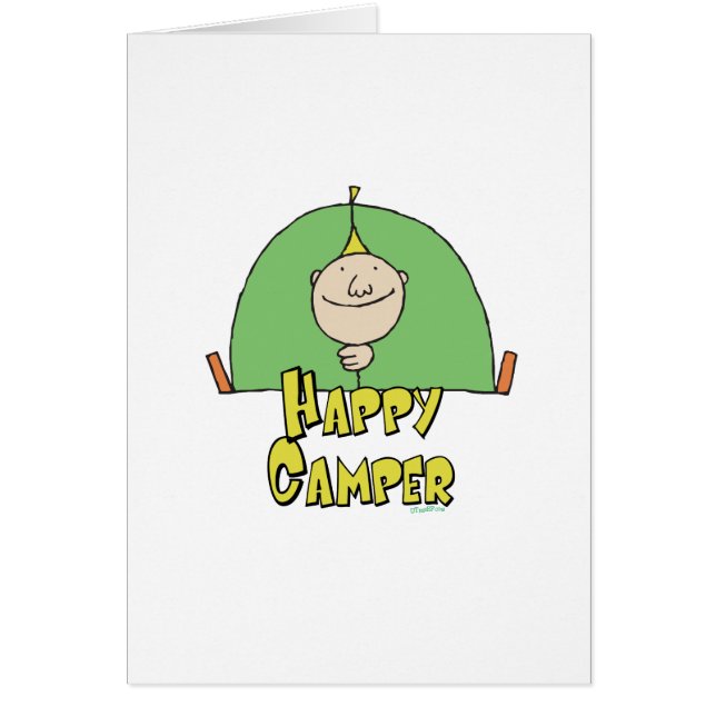 Cartão Cara Feliz Camper (Frente)