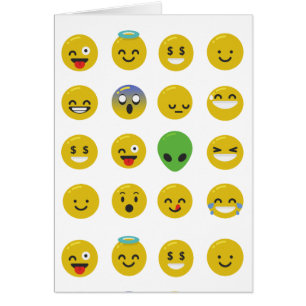 Cartão Cara feliz Emoji