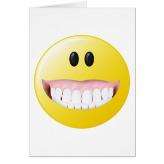 Cartão Cara grande das gomas