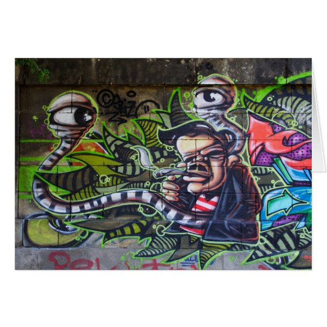 Cartão Cara legal para fumar (Frente Horizontal)