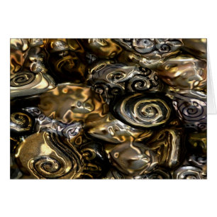 Cartão Caracóis ouros