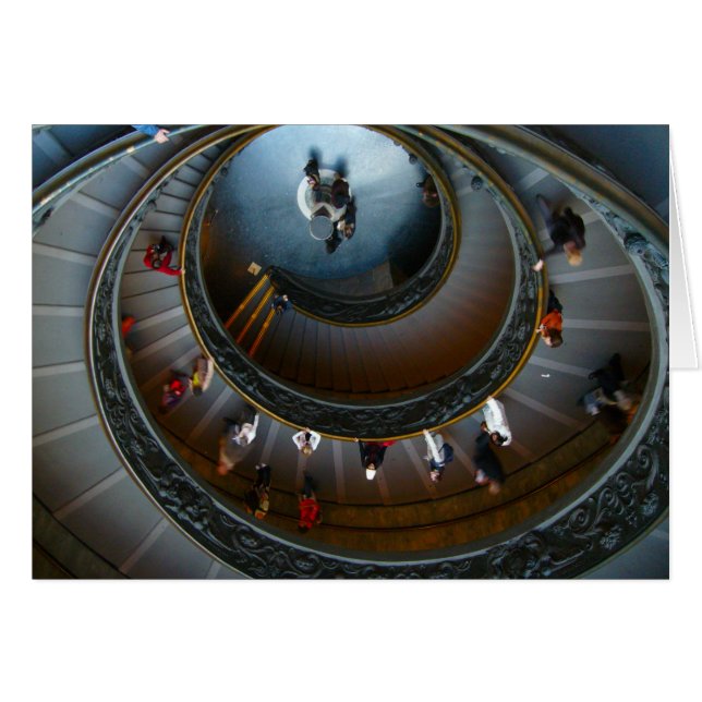 Cartão caracol circular vaticano (Frente Horizontal)