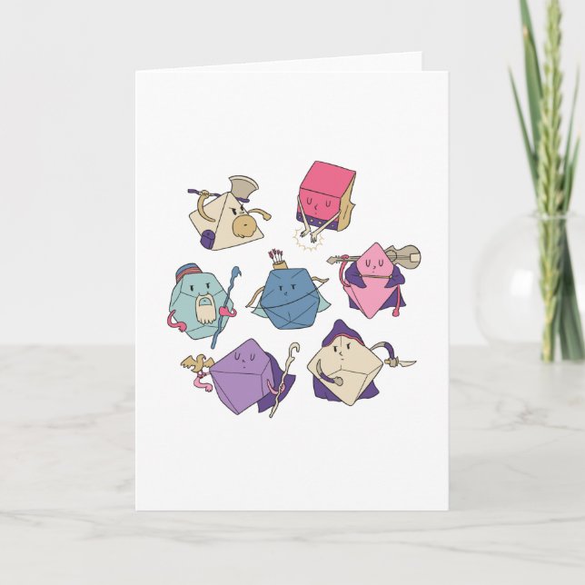 Cartão Caracteres de Dice (Frente)