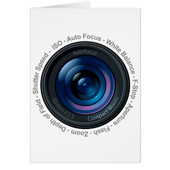 Cartão Característica de DSLR (Frente)