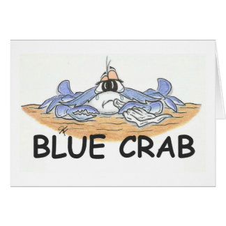 Cartão Caranguejo azul