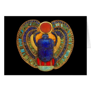 Cartão Caranguejo sagrado do Egito antigo