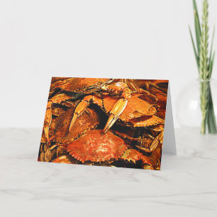 Cartão Caranguejos cozinhados do duro de Maryland