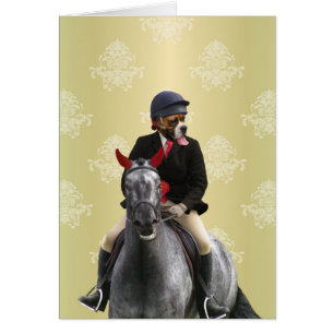 Cartão Caráter de cavaleiro engraçado