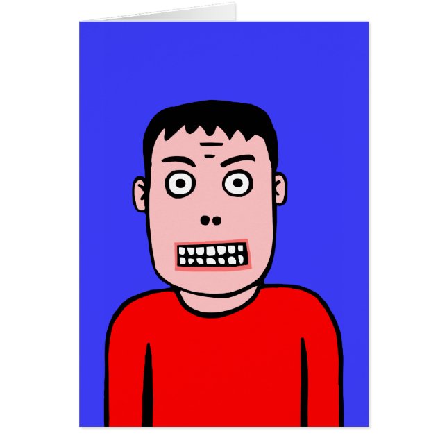 Cartão Caráter Engraçado (Frente)