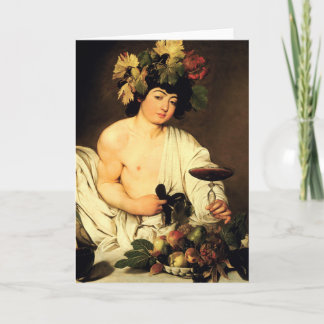 Cartão Caravaggio Bacchus Greeting Card