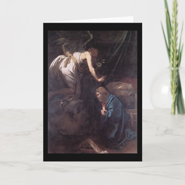 Cartão Caravaggio The Annunciation (Frente)