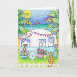 Cartão Caravan Art Greeting Card