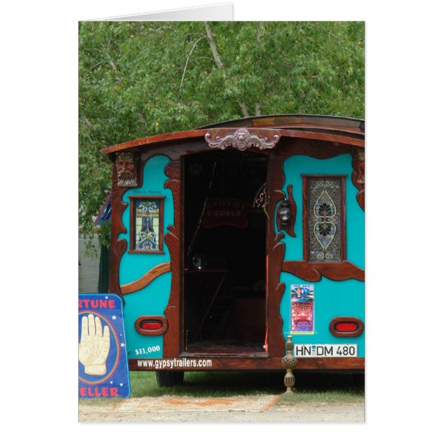 Cartão Caravana aciganada (Frente)