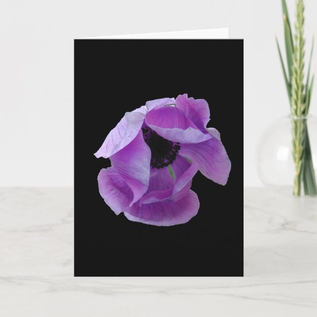 Cartão Card, A Perfect Purple Poppy # 1 (Frente)