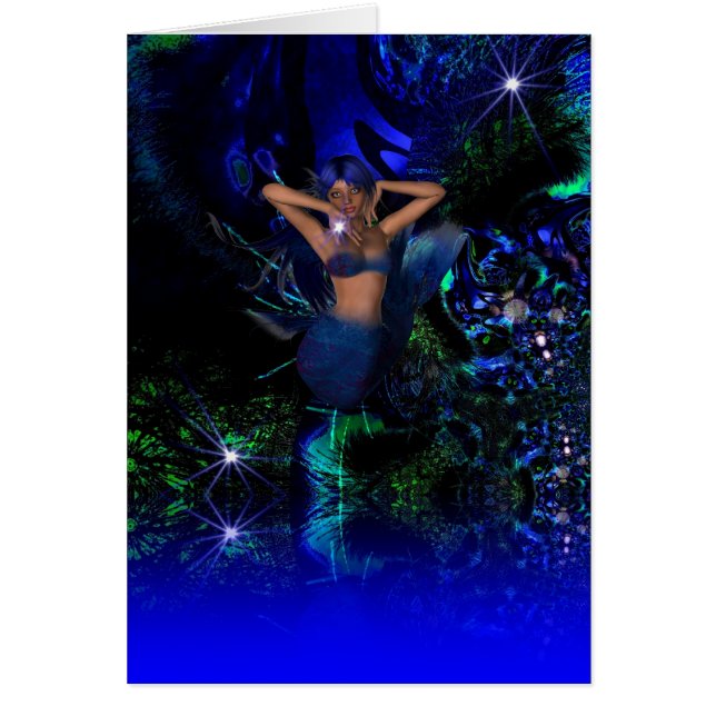 Cartão Card Fantasy Art Star Smermaid (Frente)