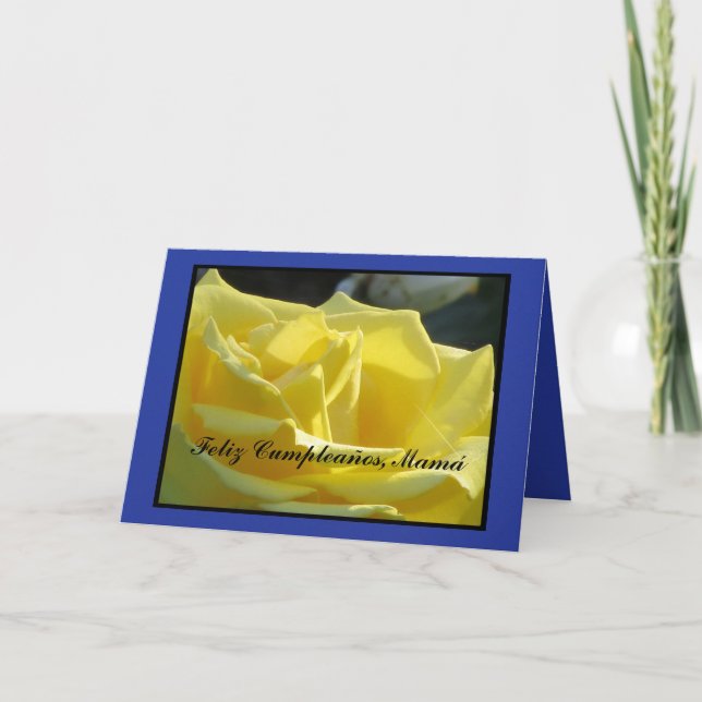 Cartão Card - Feliz Cumpleaños, Mamá (Frente)