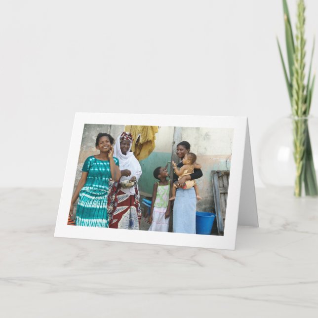 Cartão Card, "Five Girls and Women" (Frente)