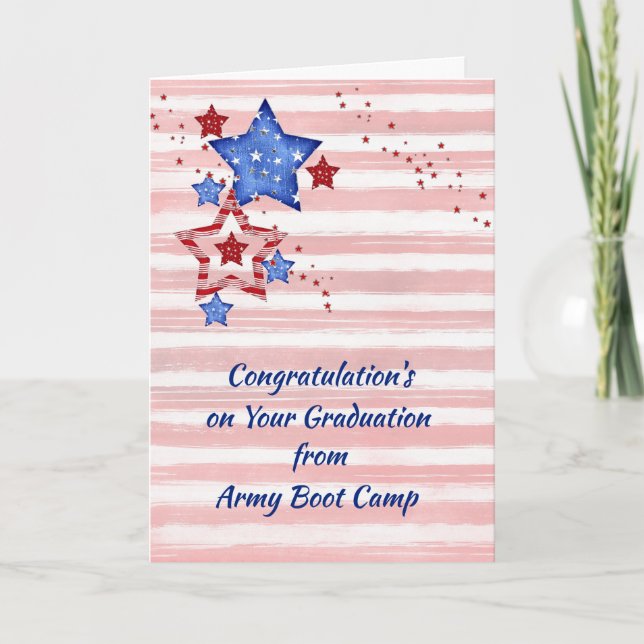 Cartão Card for Army Boot Camp Graduation (Frente)