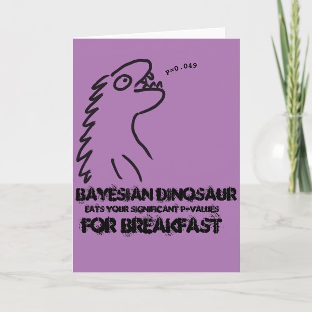 Cartão Card for statisticians (Frente)