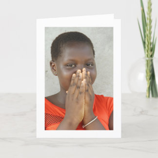 Cartão Card, "Girl in an Orange-Red Dress"