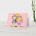 Cartão Card Kid's Two Best Friends Girls 2 Pink<br><div class="desc">Card Kid's Two Best Friends Girls 2 Pink</div>