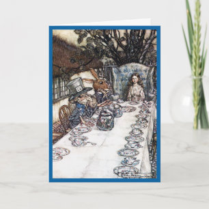 Cartão Card: Mad Hatter Tea Party - Alice in Wonderland