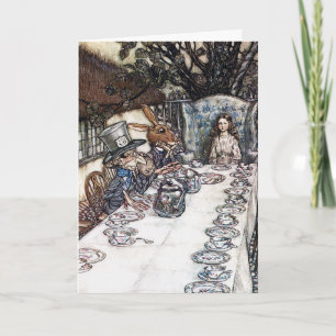 Cartão Card: Mad Hatter Tea Party - Alice in Wonderland